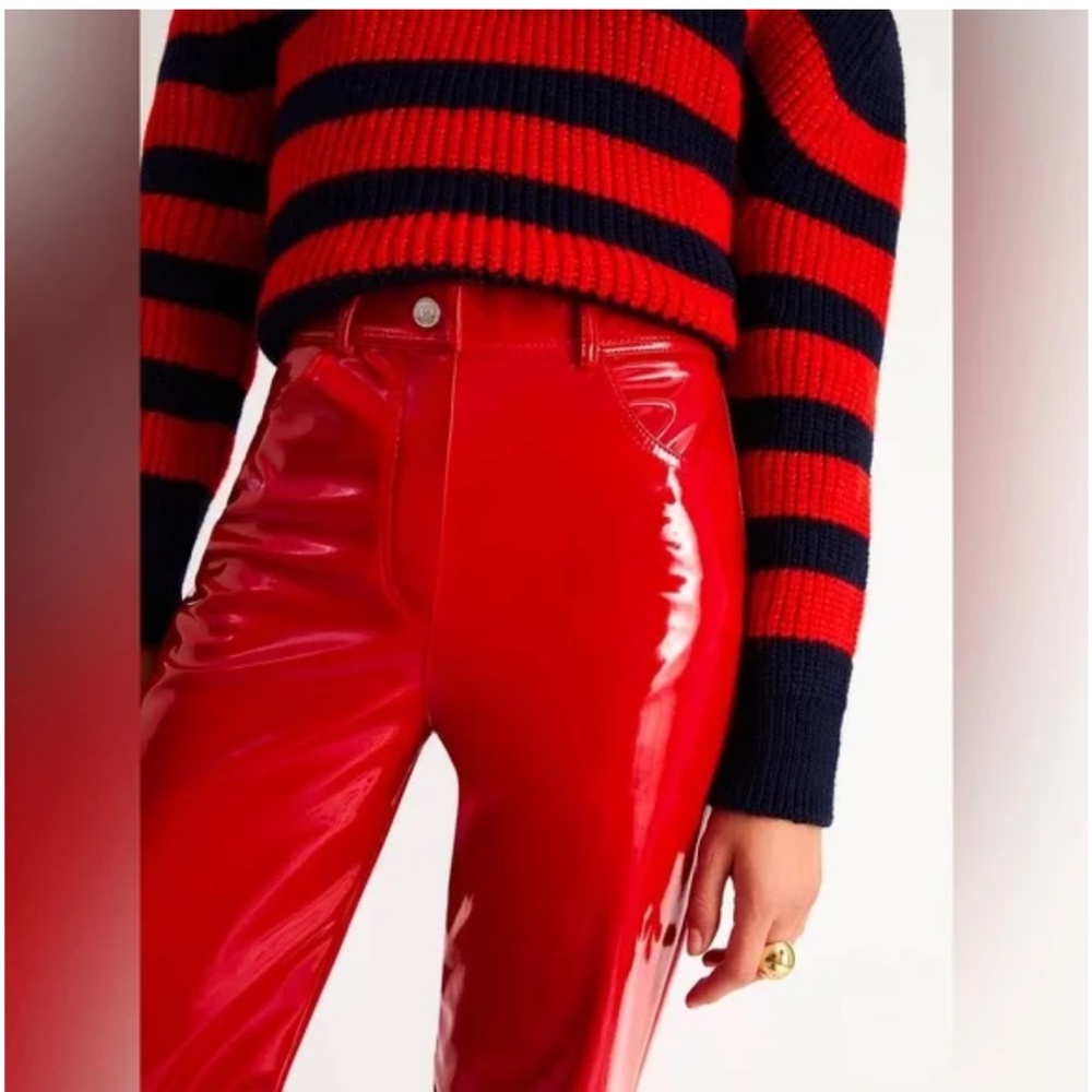NWT - Nocturne Red Patent Pants - size XS